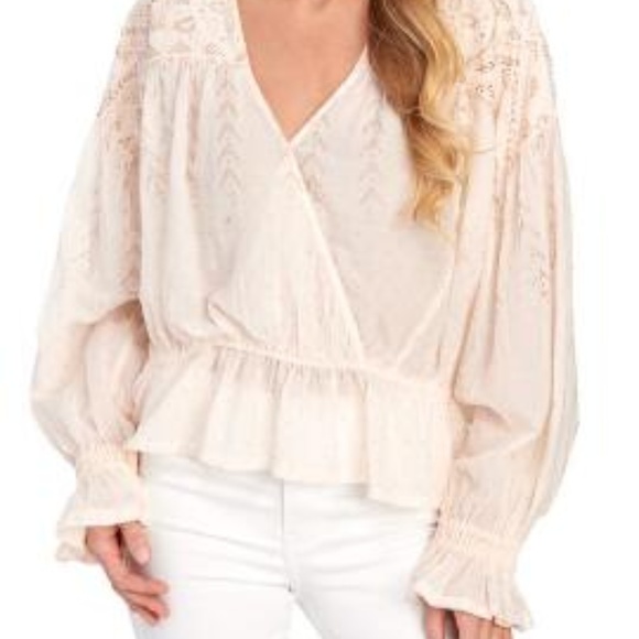 Free People Counting Stars shimmer pleasant blouse - Picture 4 of 9